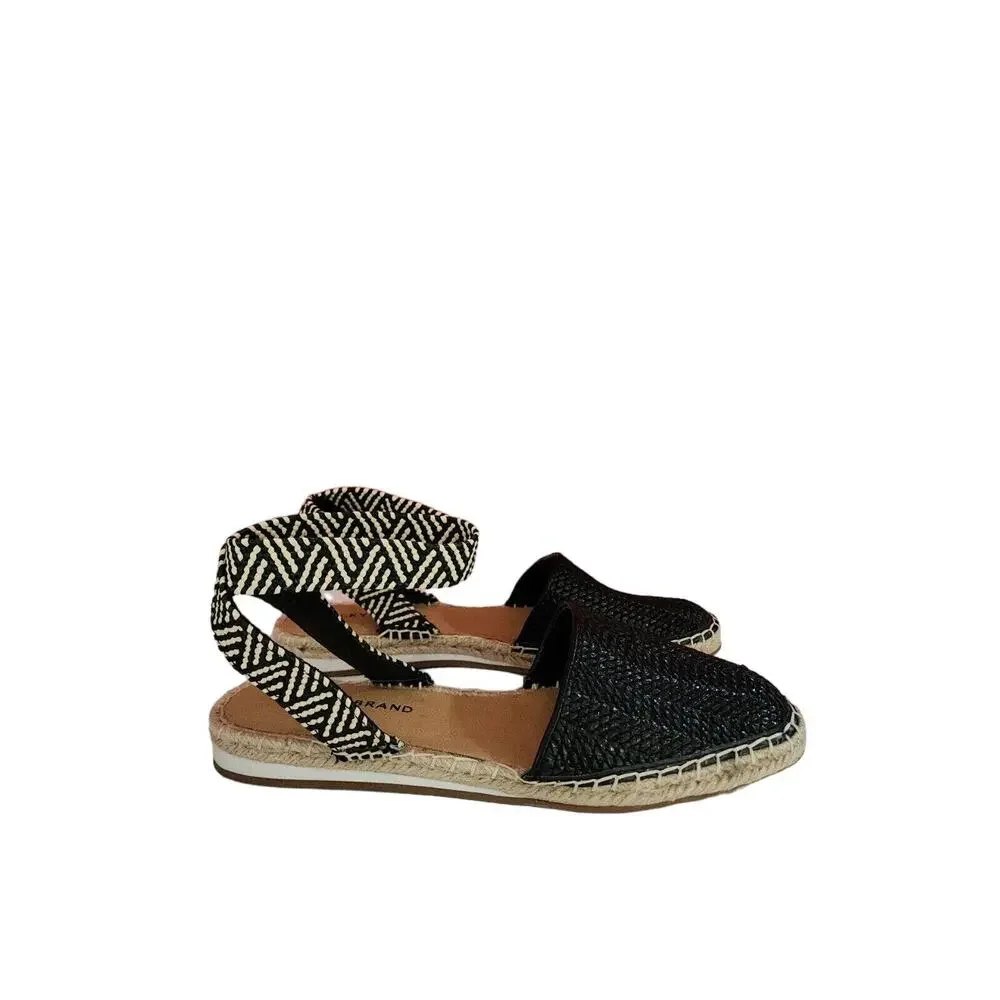 Lucky Brand Women's Size 10 M/42 Ankle Strap Flats Shoes Black